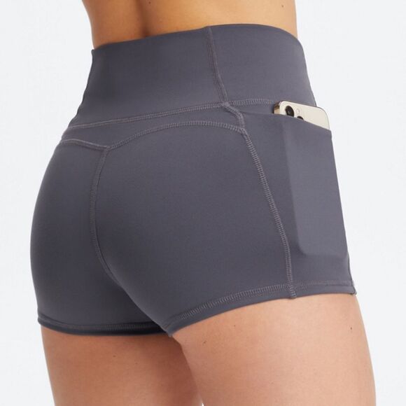 Fabletics Oasis PureLuxe High-Waisted 2'' Short 2X Pewt “NWT IN PACKAGING “ - Picture 2 of 7